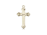 Diamond Cut Cross - 14kt Gold Filled