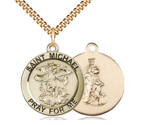 Saint Michael Medal - 14 kt Gold Filled