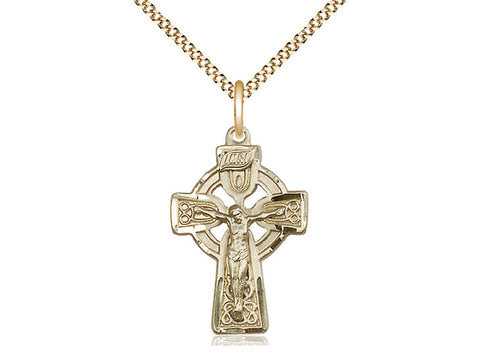 Celtic Crucifix -14 kt Gold Filled