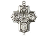 5 Way Confirmation Cross - Sterling Silver