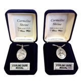 Our Lady of Mt. Carmel Scapular Medal - Sterling Silver