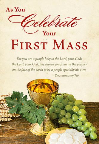 First Mass Greeting Card