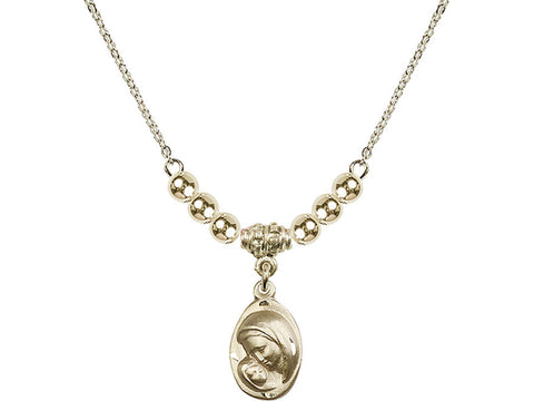Madonna & Child Necklace - 14 kt Gold Filled