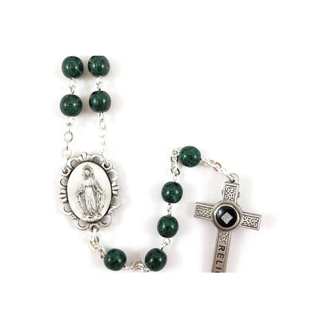 Green Jerusalem Relic Rosary