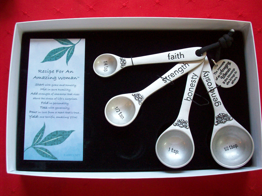 Ganz Measuring Spoons Friendship Fun Support Loyalty Honesty Vintage  Collectible