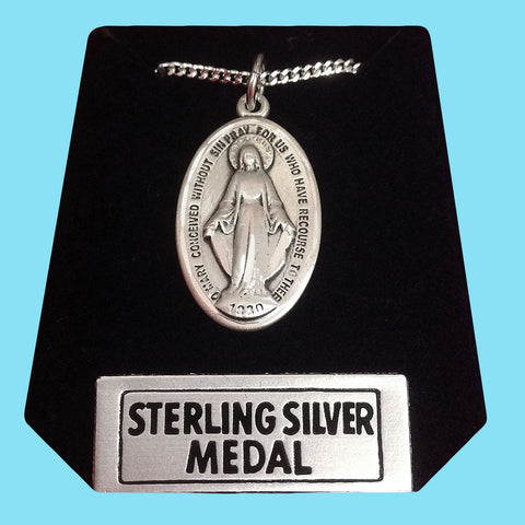 Miraculous Medal - Sterling Silver