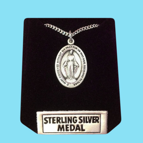 Miraculous Medal - Sterling Silver
