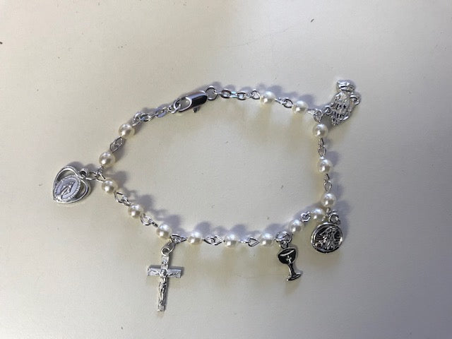 Communion charm bracelet sales