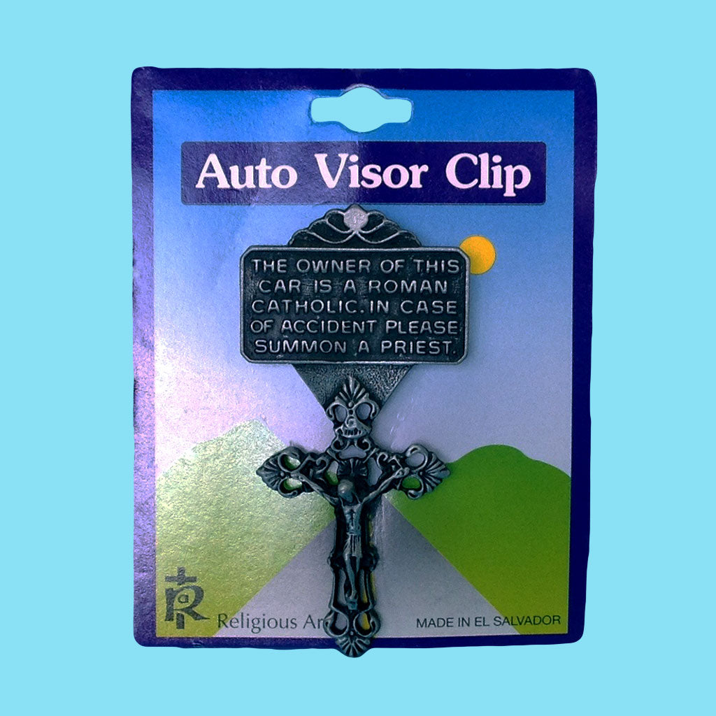 Auto Visor Clip Crucifix Carmelite Gift Store