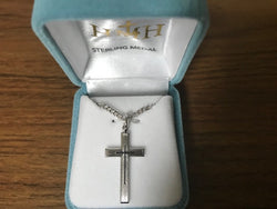 Cross - Sterling Silver - with Inlay