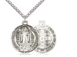 St. Benedict Medal - Sterling Silver