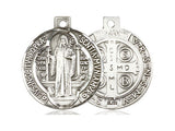 St. Benedict Medal - Sterling Silver