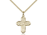 5 Way Confirmation Cross - 14kt Gold Filled