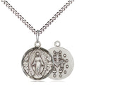 Sterling Silver Round Miraculous Medal