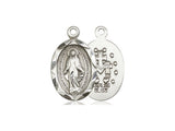 Miraculous Medal - Diamond Cut - Sterling Silver