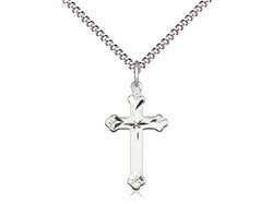 Diamond Cut Cross - Sterling Silver