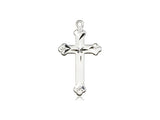 Diamond Cut Cross - Sterling Silver