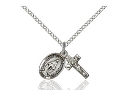 Infant Miraculous Medal and Crucifix