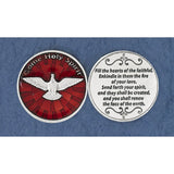 Come Holy Spirit Coin with Red Enamel