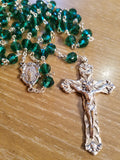 Emerald Crystal Vienna Rosary