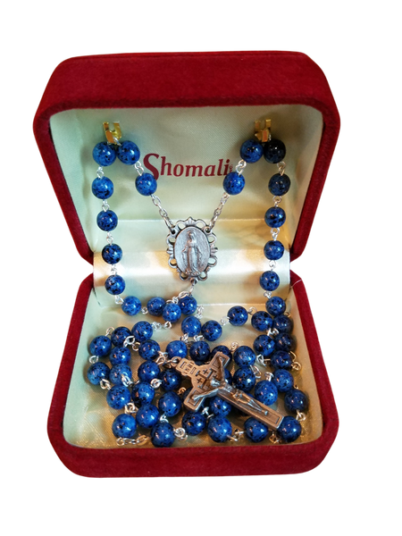 Blue Jerusalem Relic Rosary