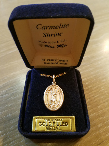 Gold Filled St. Christopher Medal