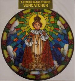 Infant of Prague Suncatcher Window Decal / Sticker