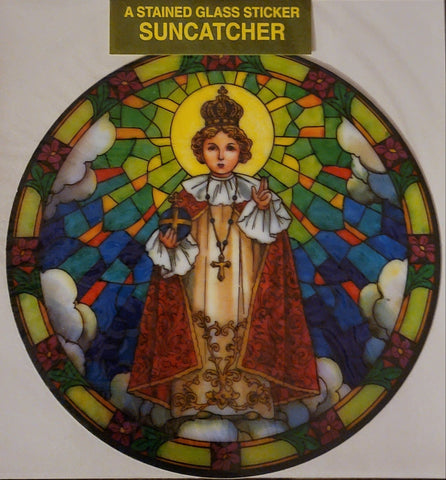 Infant of Prague Suncatcher Window Decal / Sticker