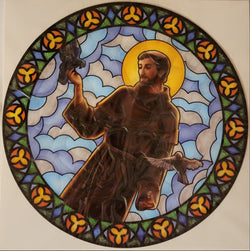 St. Francis Suncatcher Window Decal / Sticker