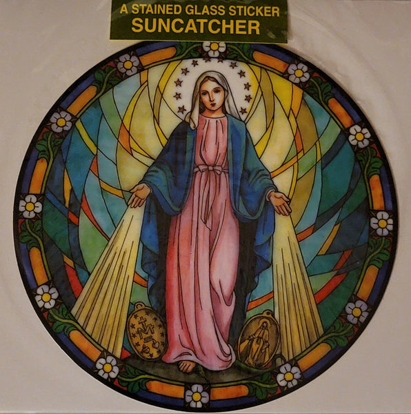 Blessed Mother Suncatcher Window Decal / Sticker