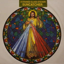 Divine Mercy Suncatcher Window Decal / Sticker