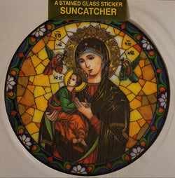 Our Lady of Perpetual Help Suncatcher Window Decal / Sticker