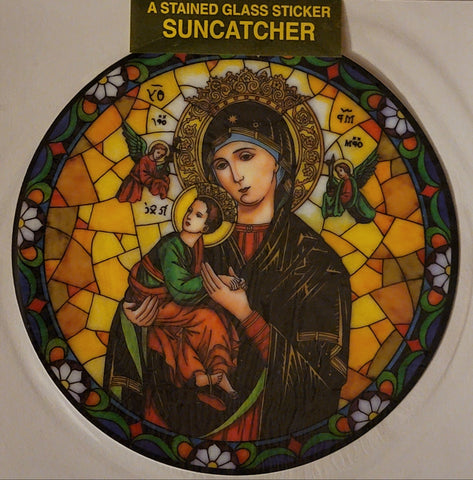 Our Lady of Perpetual Help Suncatcher Window Decal / Sticker