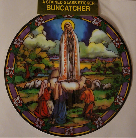 Our Lady of Fatima Suncatcher Window Decal / Sticker