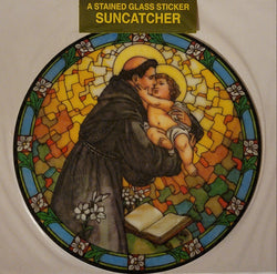 St. Anthony Suncatcher Window Decal / Sticker