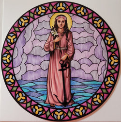 St. Philomena Suncatcher Window Decal / Sticker