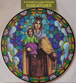 Our Lady of Mt. Carmel Suncatcher Window Decal / Sticker