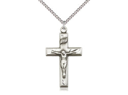 Crucifix -Sterling Silver - Engraved