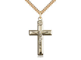Gold Filled Crucifix - 24" Endless Chain