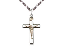 Polished Crucifix - Gold Filled and Sterling Silver