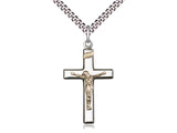 Polished Crucifix - Gold Filled and Sterling Silver