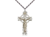 Celtic Crucifix - Sterling Silver Crucifix with Gold Filled Corpus