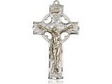 Celtic Crucifix - Sterling Silver Crucifix with Gold Filled Corpus