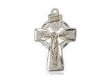 Celtic Cross - Sterling Silver Cross with Gold Filled Corpus