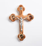 Oriental Crucifix with Incense, Stone, and Dried Olive Leaves