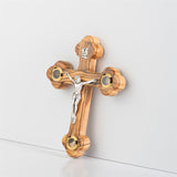 Oriental Crucifix with Incense, Stone, and Dried Olive Leaves