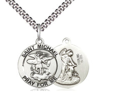 Saint Michael Medal - Sterling Silver