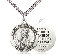 Sterling Silver St. Christopher Medal