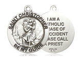 Sterling Silver St. Christopher Medal