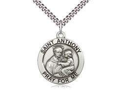 Sterling Silver St. Anthony Medal
